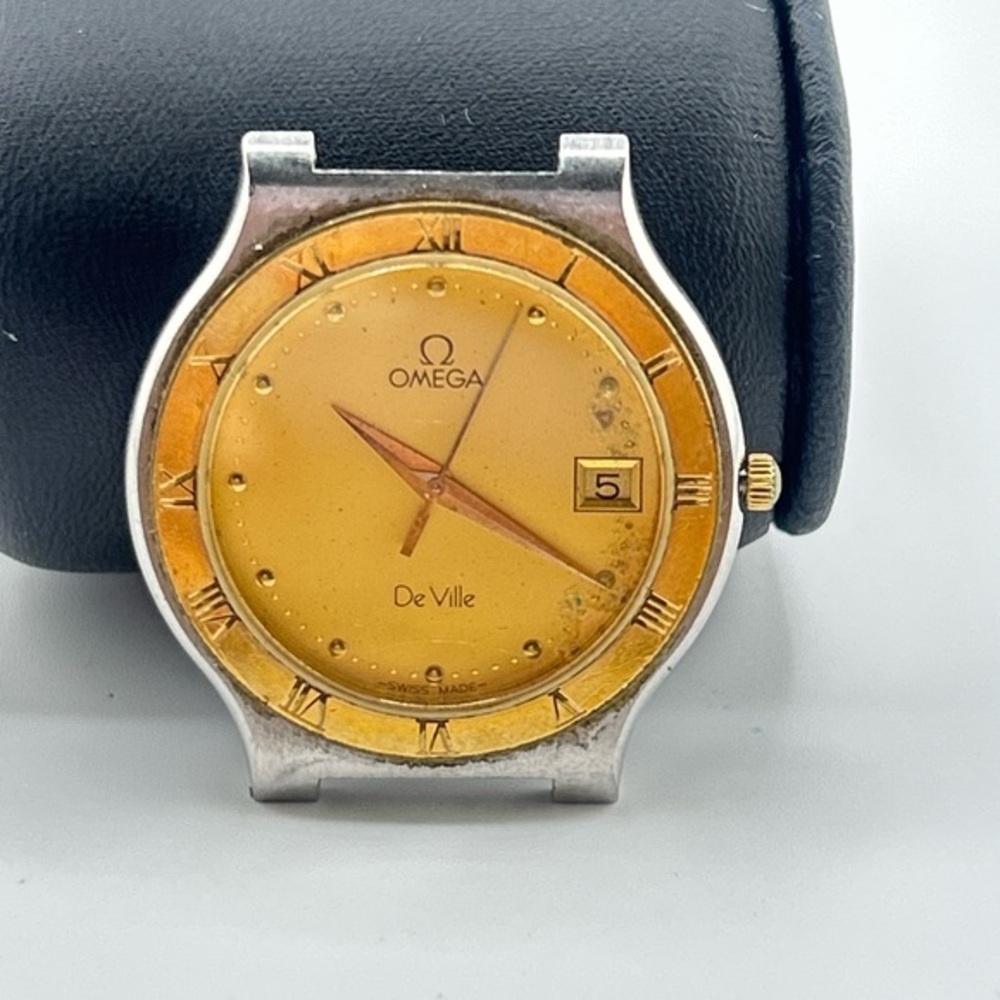18k Omega De Ville with Date Stainless Steel Quartz Dail #553
